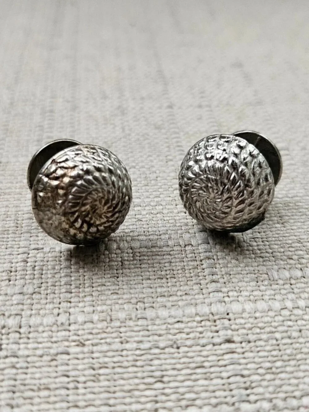 Vintage Cufflinks Gunmetal Tone Dress Shirt Cuff Links Stud Fashion Jewelry